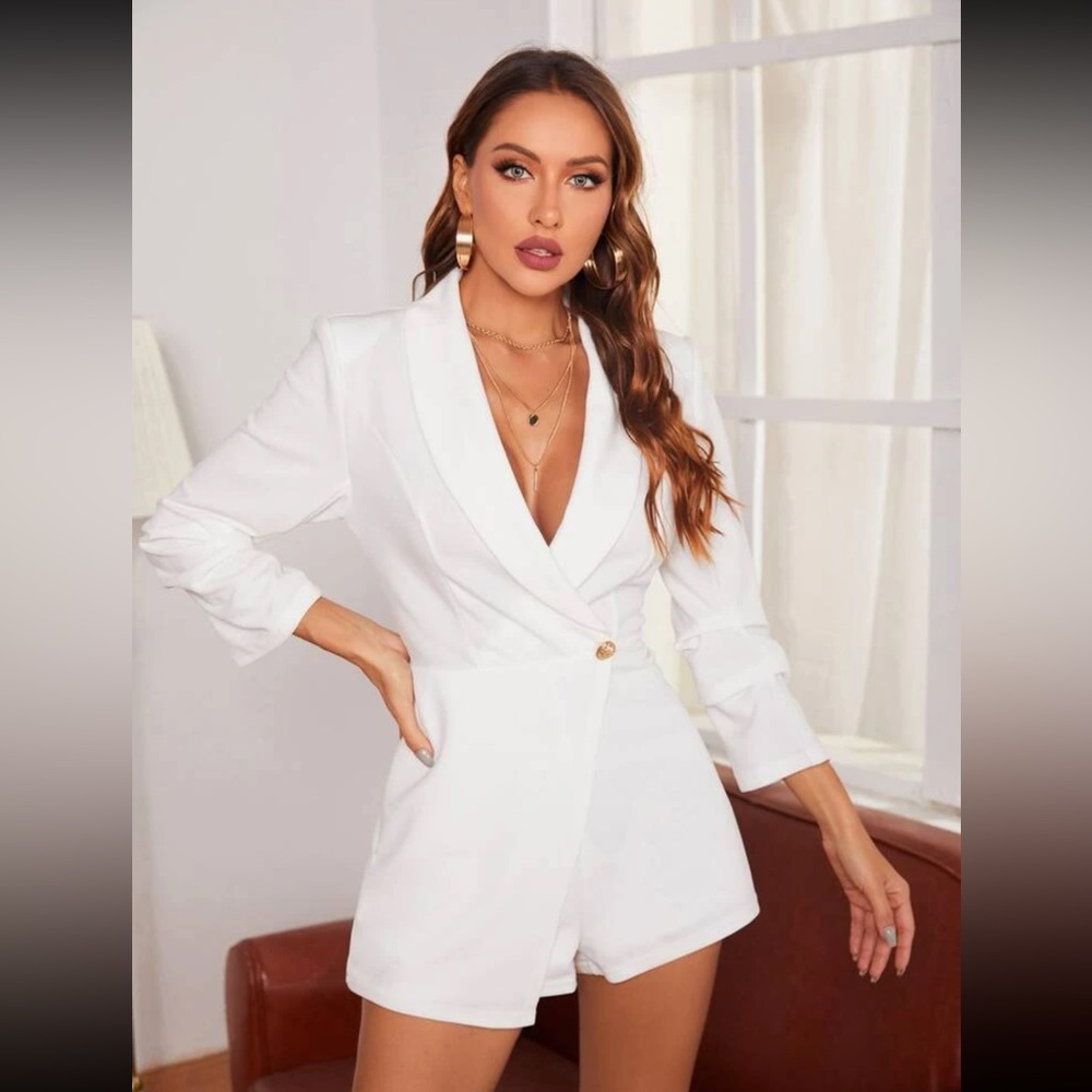 Unity Shawl Neck Wrap Front Romper